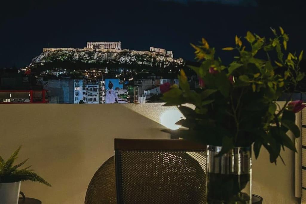 Ferienwohnung Exquisite Penthouse With Breathtaking Acropolis Panorama View Athen Exterior foto